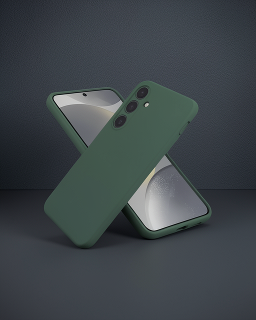 Samsung Galaxy A36 Kılıf First Silikon - Koyu Yeşil