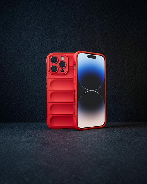 Apple İphone 15 Pro Kılıf Optimum Silikon - Kırmızı