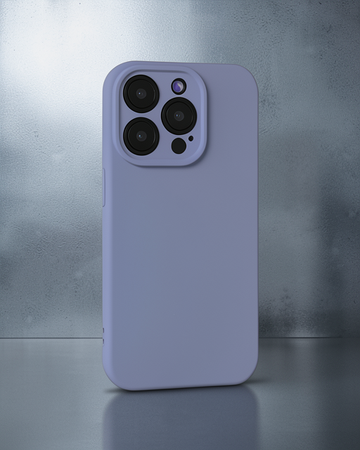 Apple İphone 15 Pro Max Kılıf Nano İçi Kadife Silikon - Lila