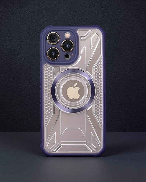 Apple İphone 14 Pro Max Kılıf Prag Magneticsafe Kapak - Derin Mor