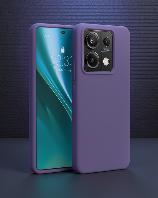 Xiaomi Redmi Note 13 Pro 4g Kılıf First Silikon - Mor