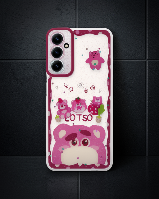 Samsung Galaxy A14 4g Kılıf Sweet Desenli Silikon Kapak - Pembe