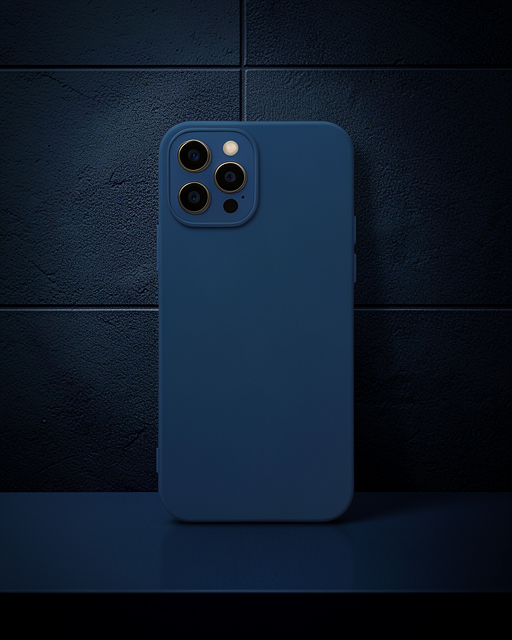 Apple İphone 12 Pro Kılıf Lansman Glass Kapak - Lacivert