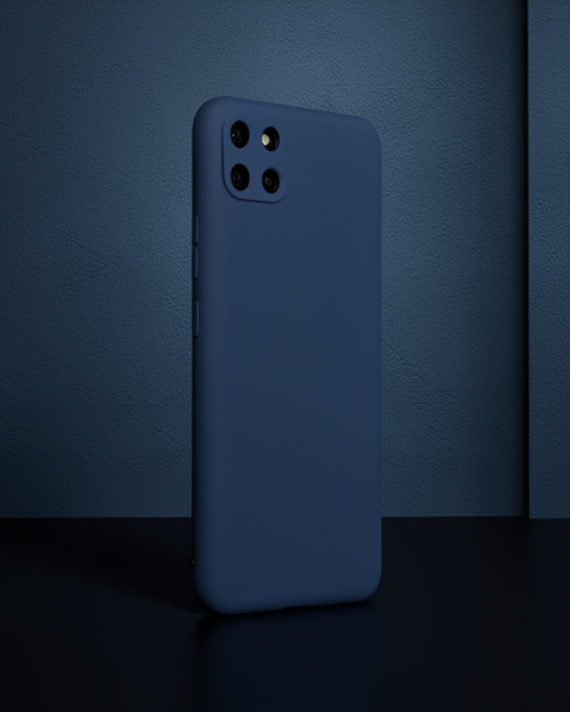 Realme C11 Kılıf Nano İçi Kadife Silikon - Lacivert