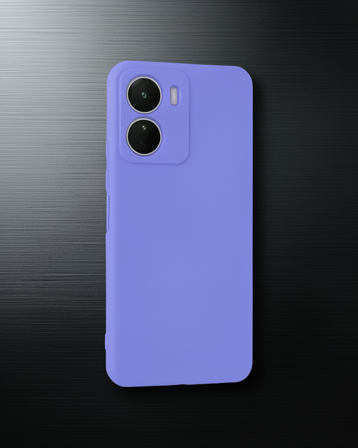 Vivo Y16 Kılıf First Silikon - Lila