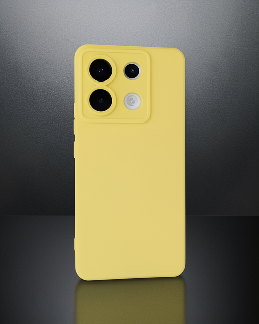 Xiaomi Redmi Note 13 Pro 5g Kılıf Nano İçi Kadife Silikon - Sarı