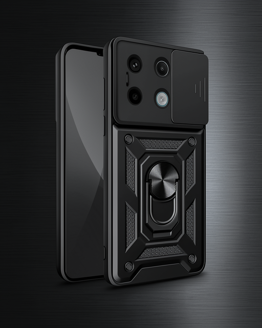 Xiaomi Redmi Note 13 Pro 4g Pars Lens Yüzüklü Silikon - Siyah