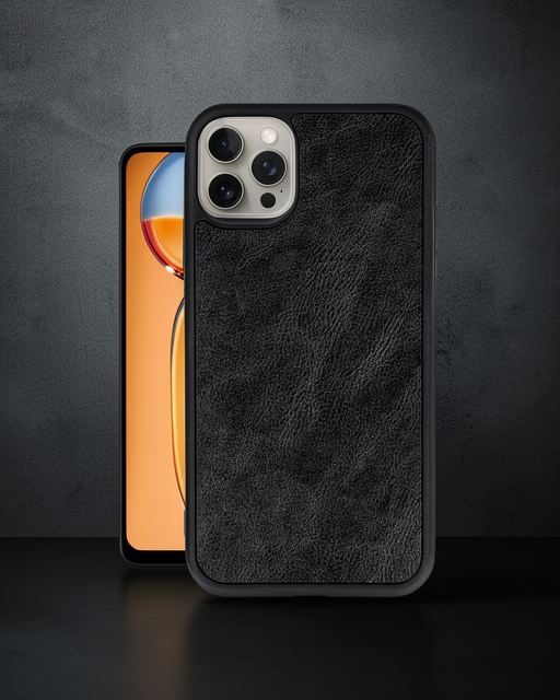 Apple İphone 14 Pro Kılıf Aras Deri Kapak - Siyah