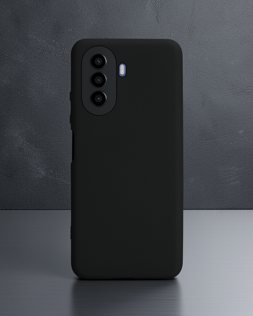 Huawei Nova Y70 Kılıf First Silikon - Siyah