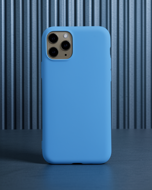 Apple İphone 11 Pro Kılıf Nano İçi Kadife Silikon - Mavi