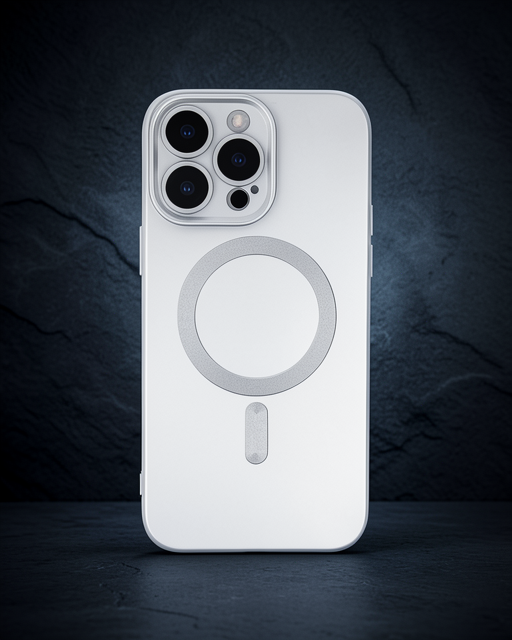 Apple İphone 13 Pro Kılıf Moshi Lens Magneticsafe Silikon - Gümüş