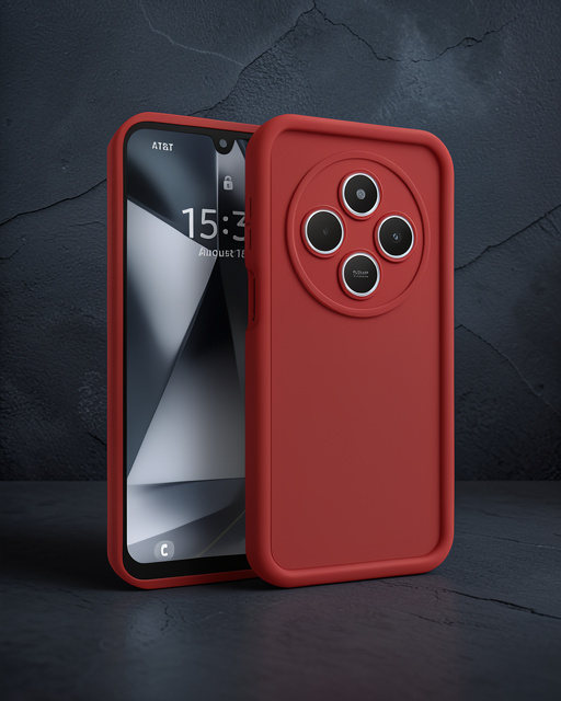 Xiaomi Redmi 14c Kılıf Viera Silikon - Kırmızı