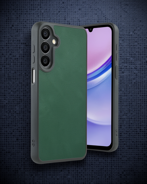 Samsung Galaxy A55 5g Kılıf Aras Deri Kapak - Açık Yeşil