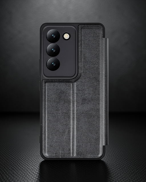 Vivo V30 Lite 4g Kılıf Flip Cover - Siyah