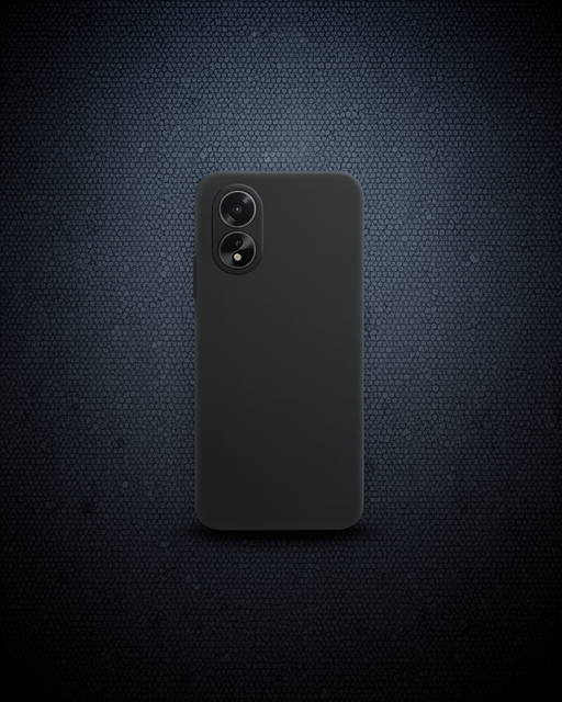 Oppo A38 Kılıf First Silikon - Siyah