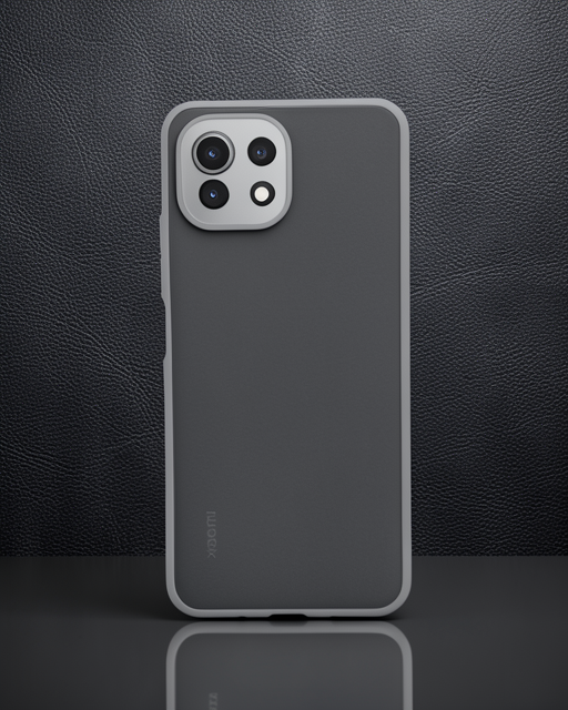 Xiaomi Mi 11 Lite Kılıf Montreal Silikon Kapak - Gri