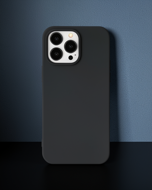 Apple İphone 14 Pro Max Kılıf Nano İçi Kadife Silikon - Siyah