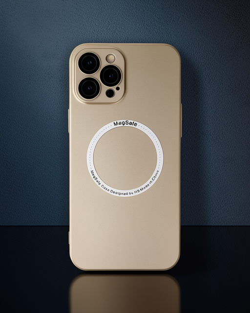 Apple İphone 12 Pro Kılıf Jack Magneticsafe Lens Silikon - Gold