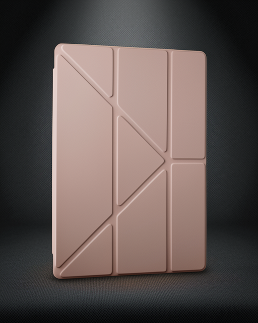 Samsung Galaxy Tab A9 Kılıf Kalemlikli Mars Tablet Kılıfı - Rose Gold