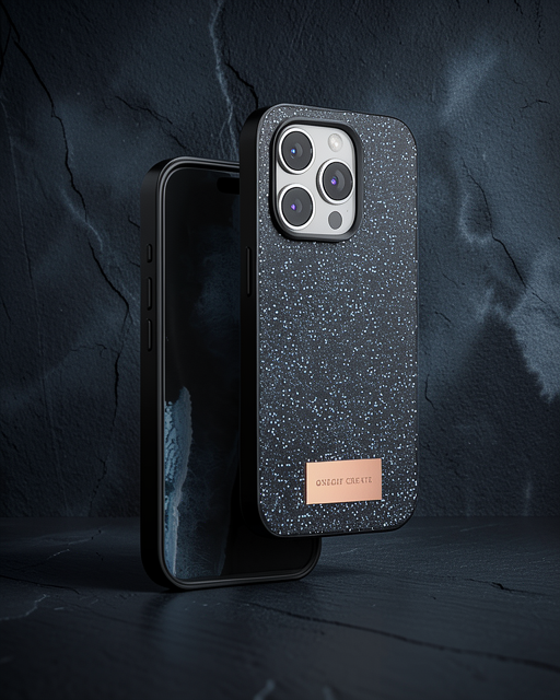 Onegif Apple İphone 14 Pro Bright Simli Kapak - Siyah