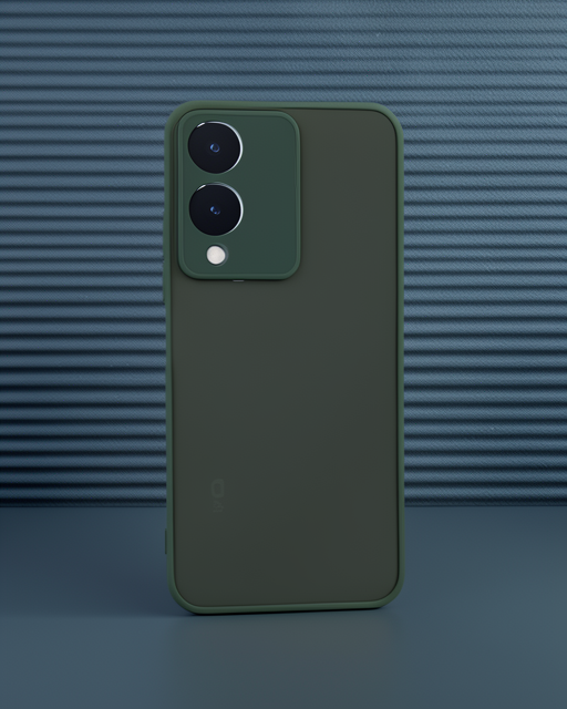 Vivo Y17s Kılıf Montreal Silikon Kapak - Yeşil