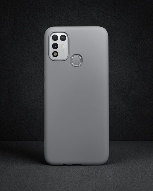 İnfinix Hot 10 Play Kılıf Nano İçi Kadife Silikon - Gri