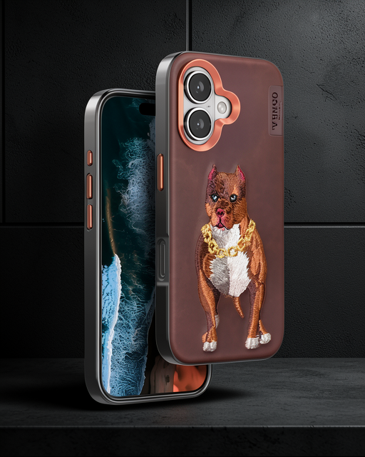 Venco Apple İphone 16 Perma Desenli Kapak - Kahverengi