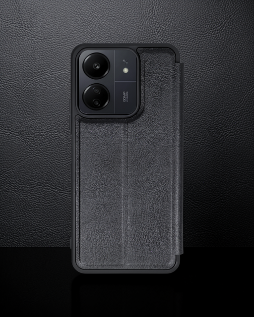 Xiaomi Redmi 13c Kılıf Flip Cover - Siyah