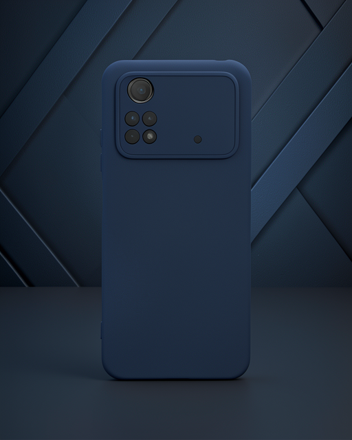Xiaomi Poco M4 Pro 4g Kılıf Nano İçi Kadife Silikon - Lacivert