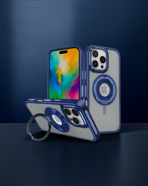 Joko Apple İphone 16 Pro Max Banza Magsafe Standlı Kapak - Lacivert