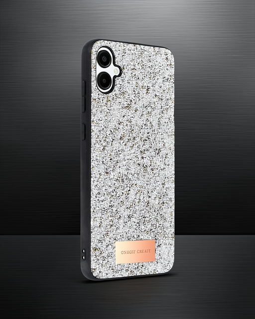 Onegif Samsung Galaxy A06 Bright Simli Kapak - Gümüş