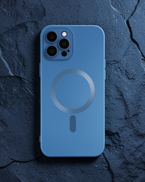 Apple İphone 12 Pro Max Kılıf Moshi Lens Magneticsafe Silikon - Sierra Blue