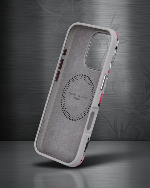 Onegif Apple İphone 14 Pro Max Flower Series Magsafe Kapak - Gri