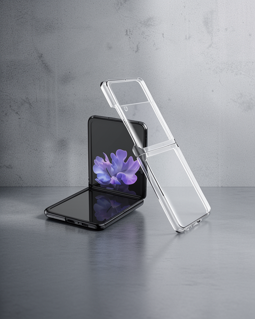 Samsung Galaxy Z Flip 3 Kılıf Fold Tpu Silikon - Şeffaf