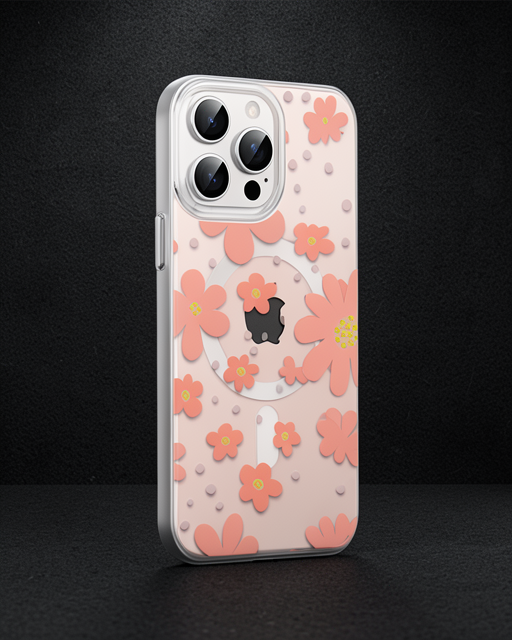Joko Apple İphone 14 Pro Max Floral Magsafe Kapak - Pembe