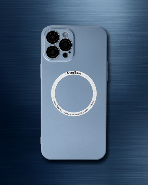 Apple İphone 12 Pro Kılıf Jack Magneticsafe Lens Silikon - Sierra Blue