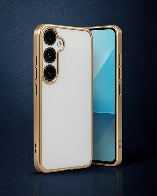 Samsung Galaxy A24 4g Prime Kılıf Razer Lensli Silikon - Gold