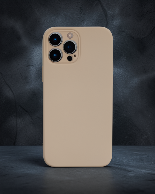 Apple İphone 13 Pro Kılıf Nano İçi Kadife Silikon - Pudra