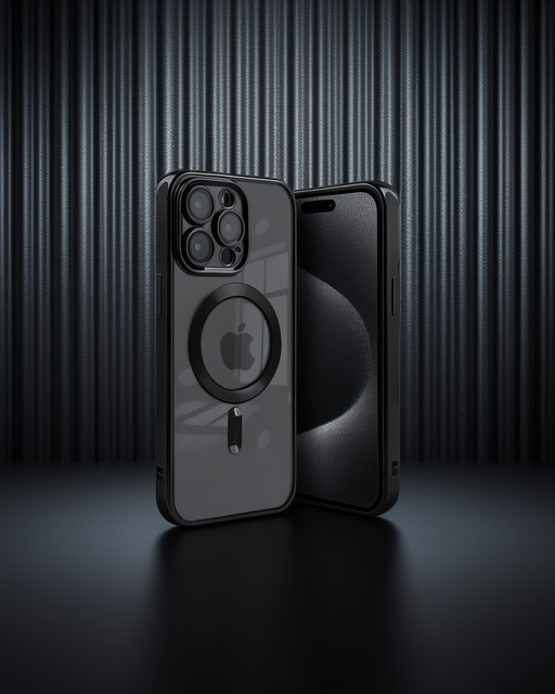 Apple İphone 15 Pro Kılıf Kross Magneticsafe Kapak - Siyah