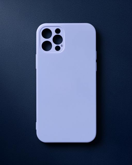 Apple İphone 12 Pro Max Kılıf Nano İçi Kadife Silikon - Lila