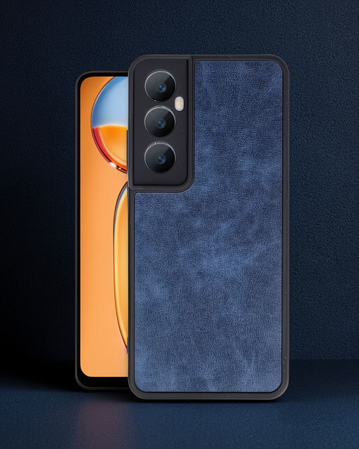 Realme C65 Kılıf Aras Deri Kapak - Lacivert
