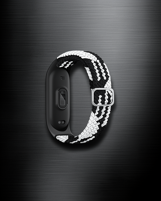 Xiaomi Mi Band 4 Kordon - Siyah-beyaz