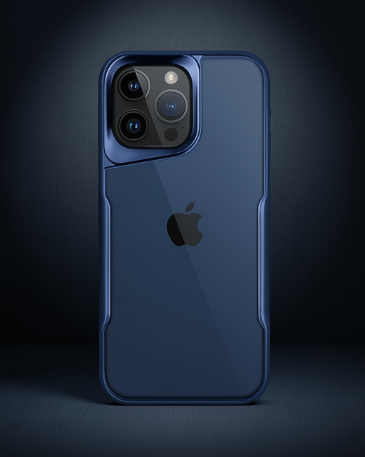 Apple İphone 15 Pro Max Kılıf Boyi Silikon Kapak - Lacivert