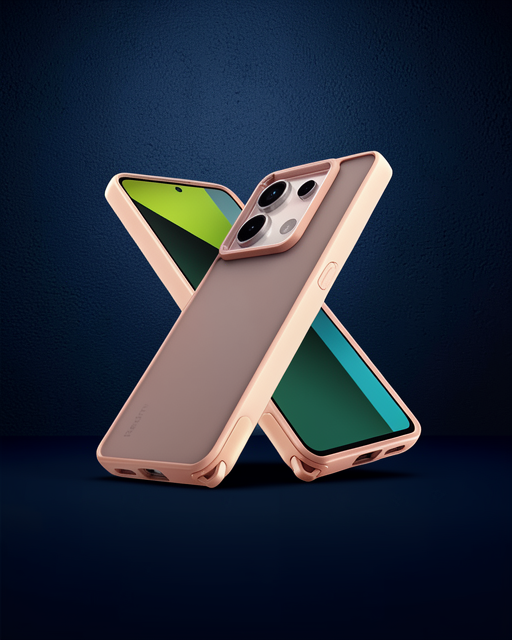 Xiaomi Redmi Note 13 Pro 5g Kılıf Elegant Kapak - Pudra