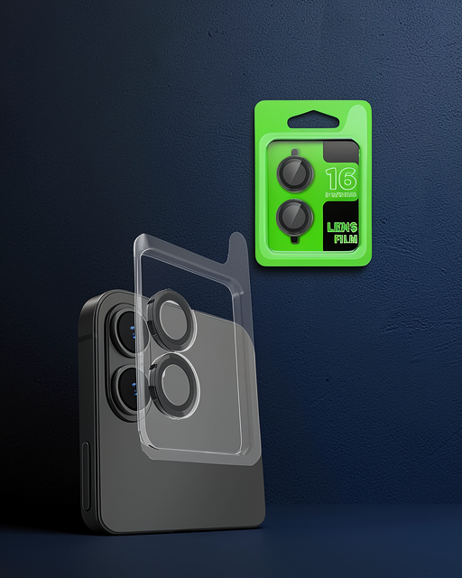 Apple İphone 16 Raze Metal Kamera Lens - Siyah