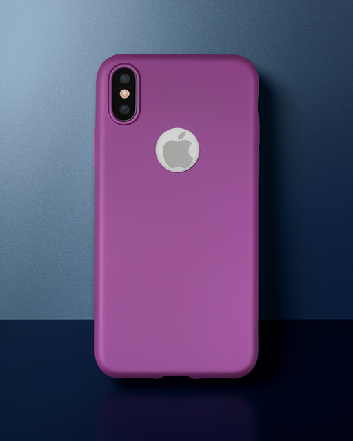 Apple İphone X Kılıf First Silikon - Mürdüm