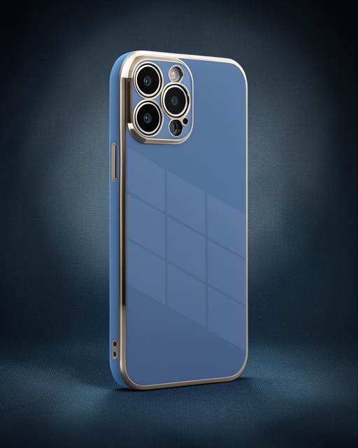 Apple İphone 13 Pro Max Kılıf Volet Silikon - Mavi