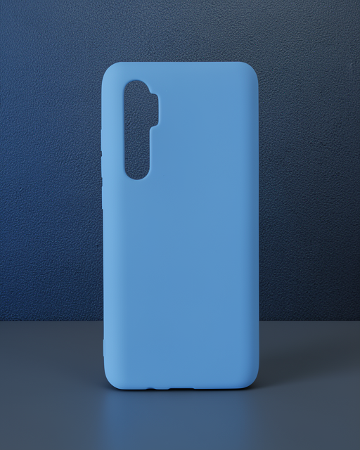 Xiaomi Mi Note 10 Lite Kılıf Nano İçi Kadife Silikon - Mavi