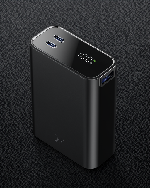 Pw501 20.000 Mah Dijital Göstergeli 2 Adet 45w Type-c Ve 22.5w Usb Çıkışlı Şarj Pd Hızlı Şarj Powerbank - Siyah