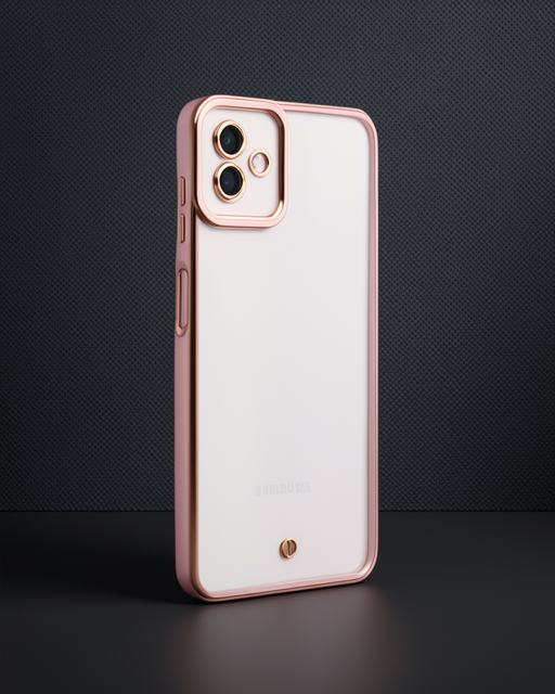 Samsung Galaxy A04 Kılıf Liva Lens Silikon - Rose